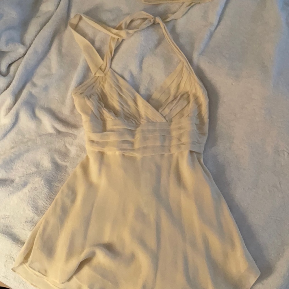 BCBG MAXAZRIA Cream Halter